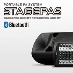 利来国际发布两款新型号便携式扩声系统产品——STAGEPAS 400BT 以及 600BT